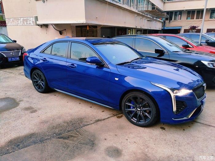 分享一下星空蓝凯迪拉克ct4的提车作业报告