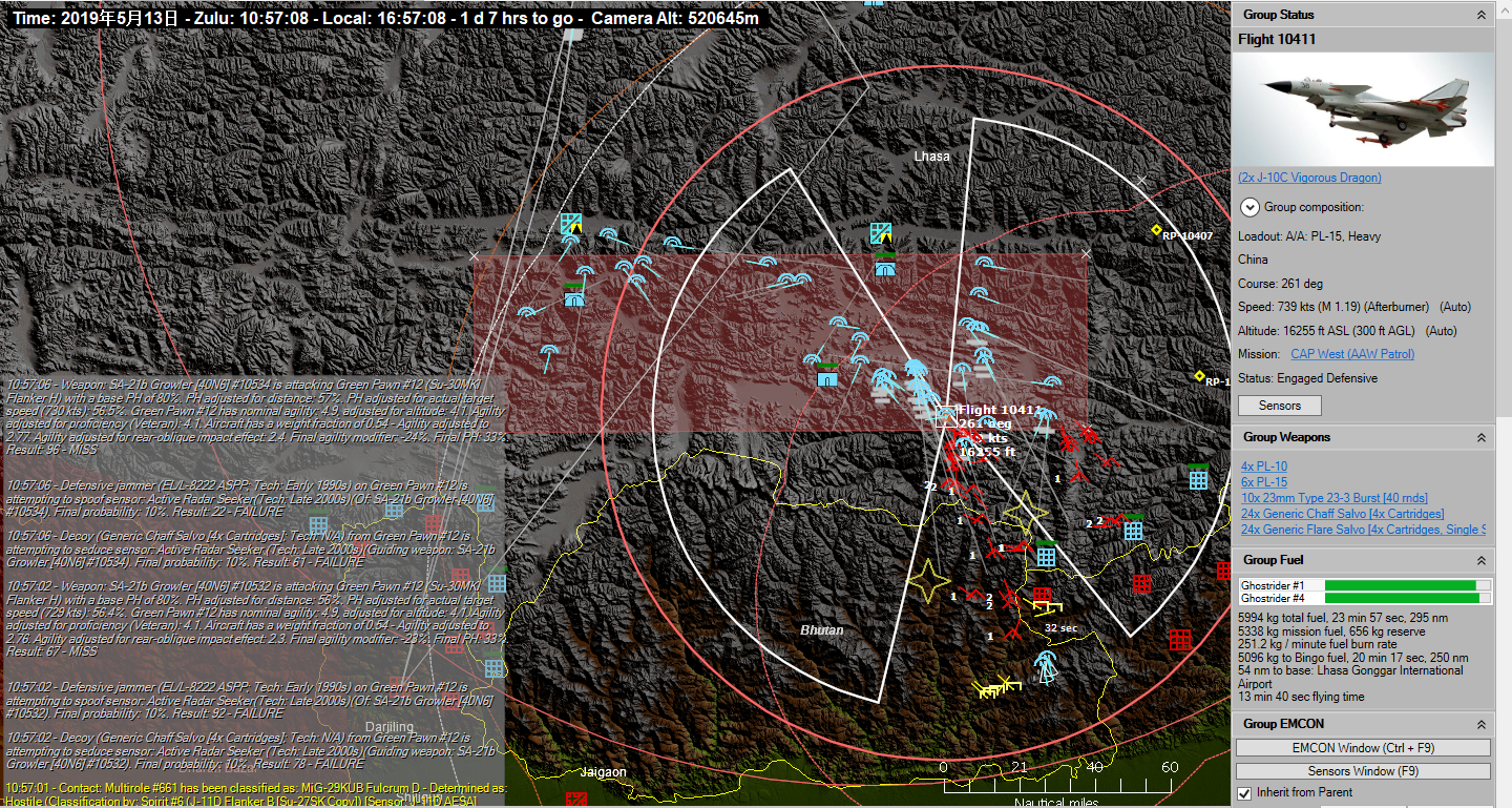 cmano兵棋推演:第二次中印边境战争