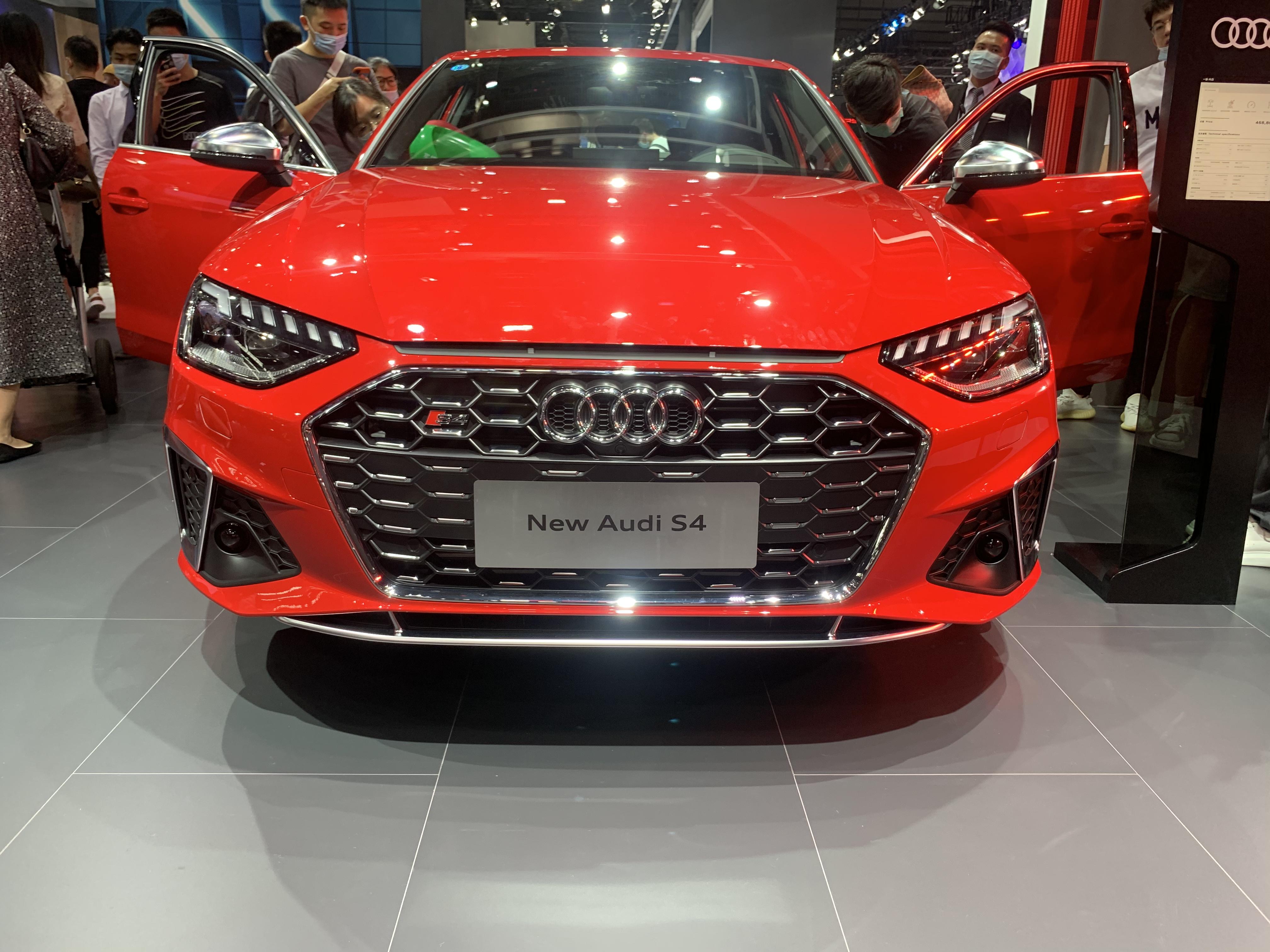 2020年广州车展新款奥迪s4实拍30t涡轮增压v6发动机