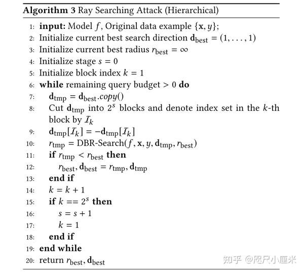 [论文总结] RayS: A Ray Searching Method for Hard-label Adversarial Attack - 知乎