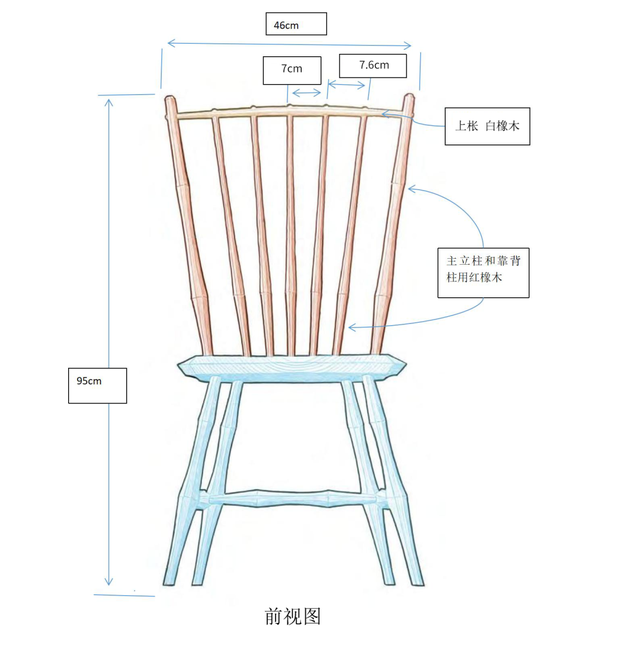 椅子图纸制作方法图片