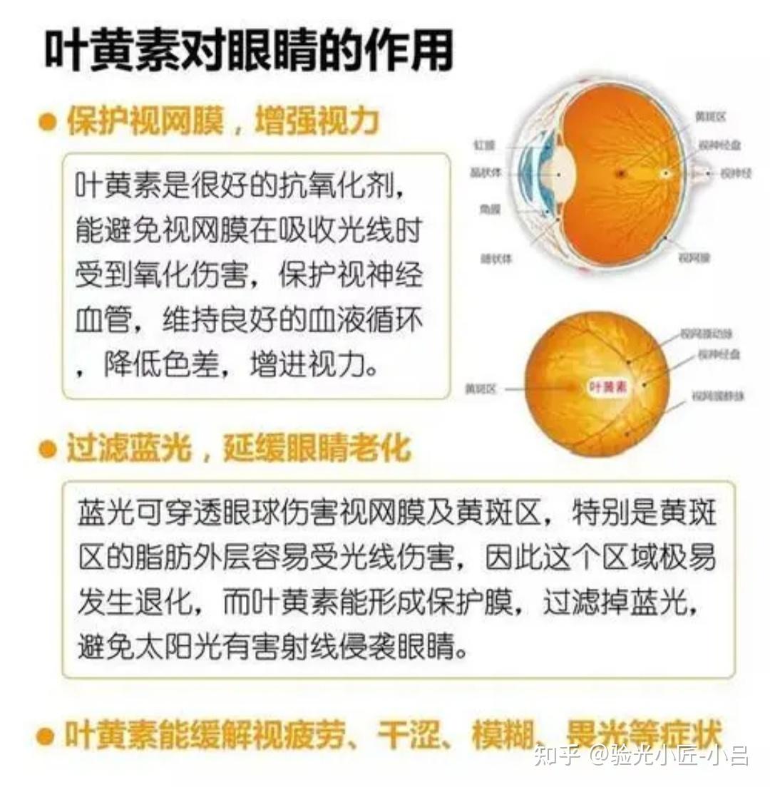 叶黄素对眼睛的好处