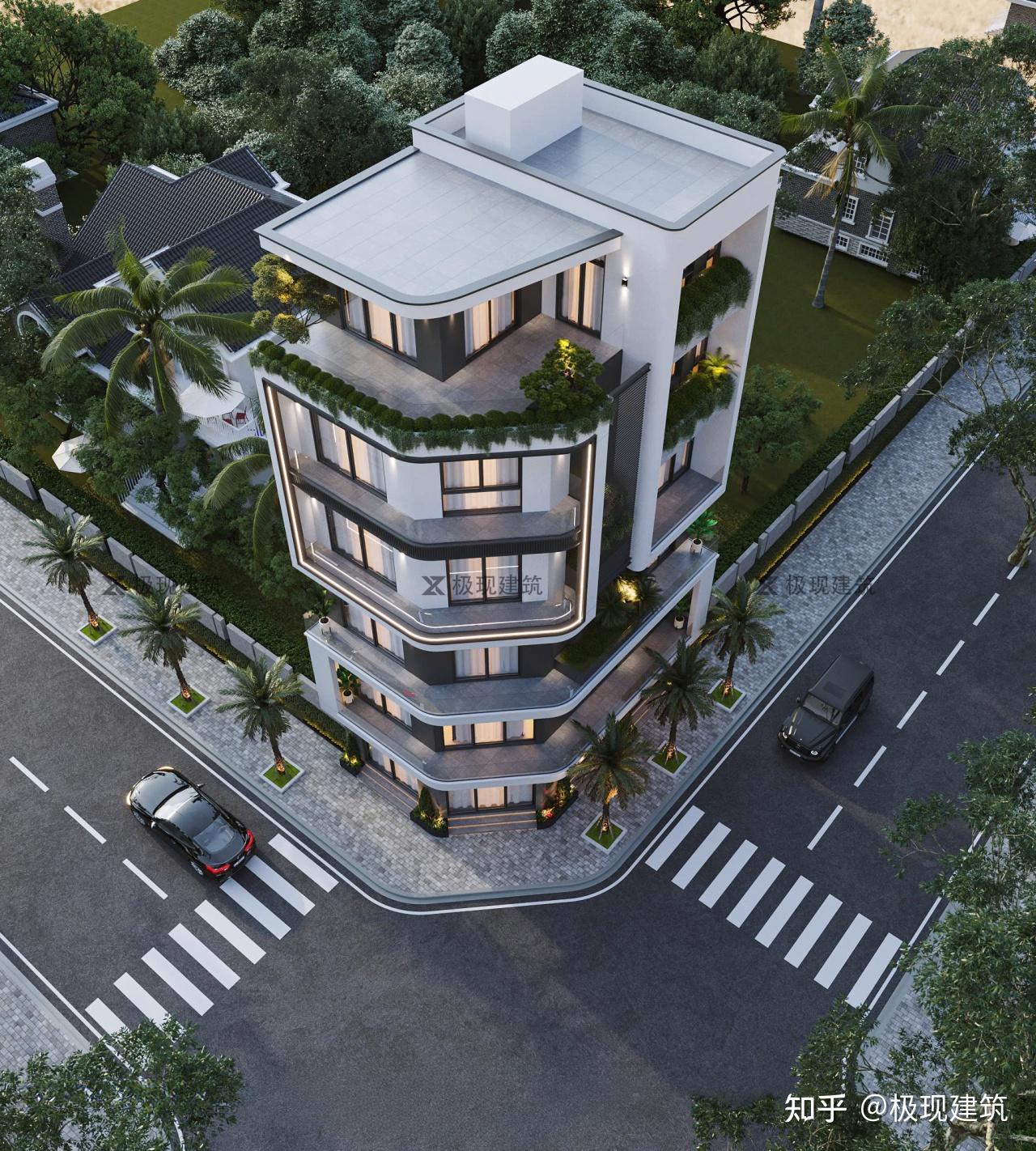 广东揭阳丨六层带店铺现代风格自建别墅 - 知乎