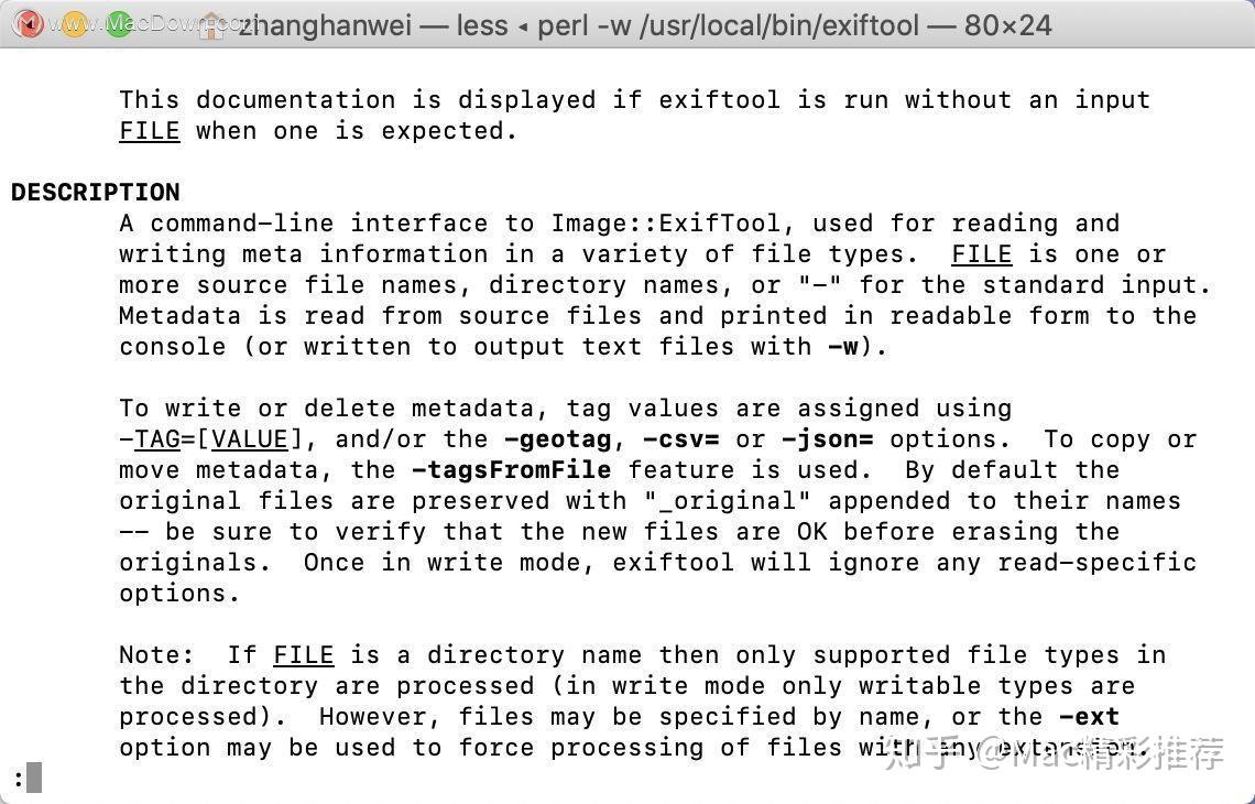for mac instal ExifTool 12.68