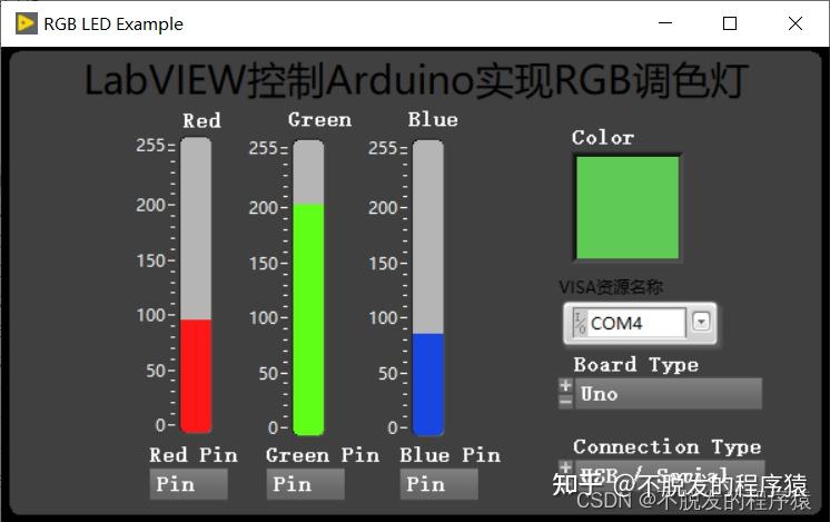 LabVIEW控制Arduino实现RGB调色灯(基础篇—6) - 知乎