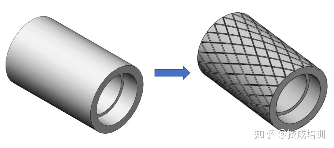 【实例演示】SolidWorks滚花建模的两种方法 - 知乎