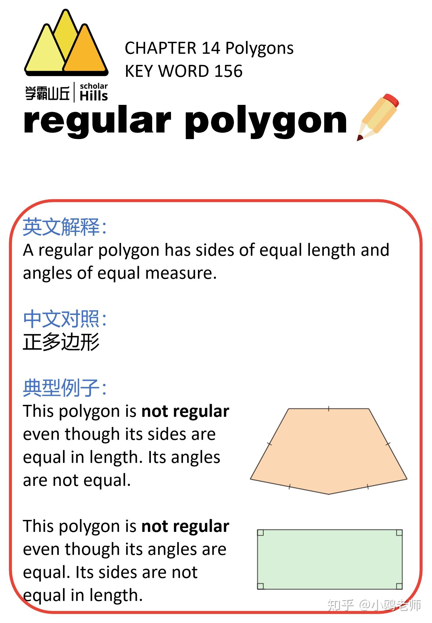 国际学校数学单词第十二课:POLYGONS(多边形) - 知乎