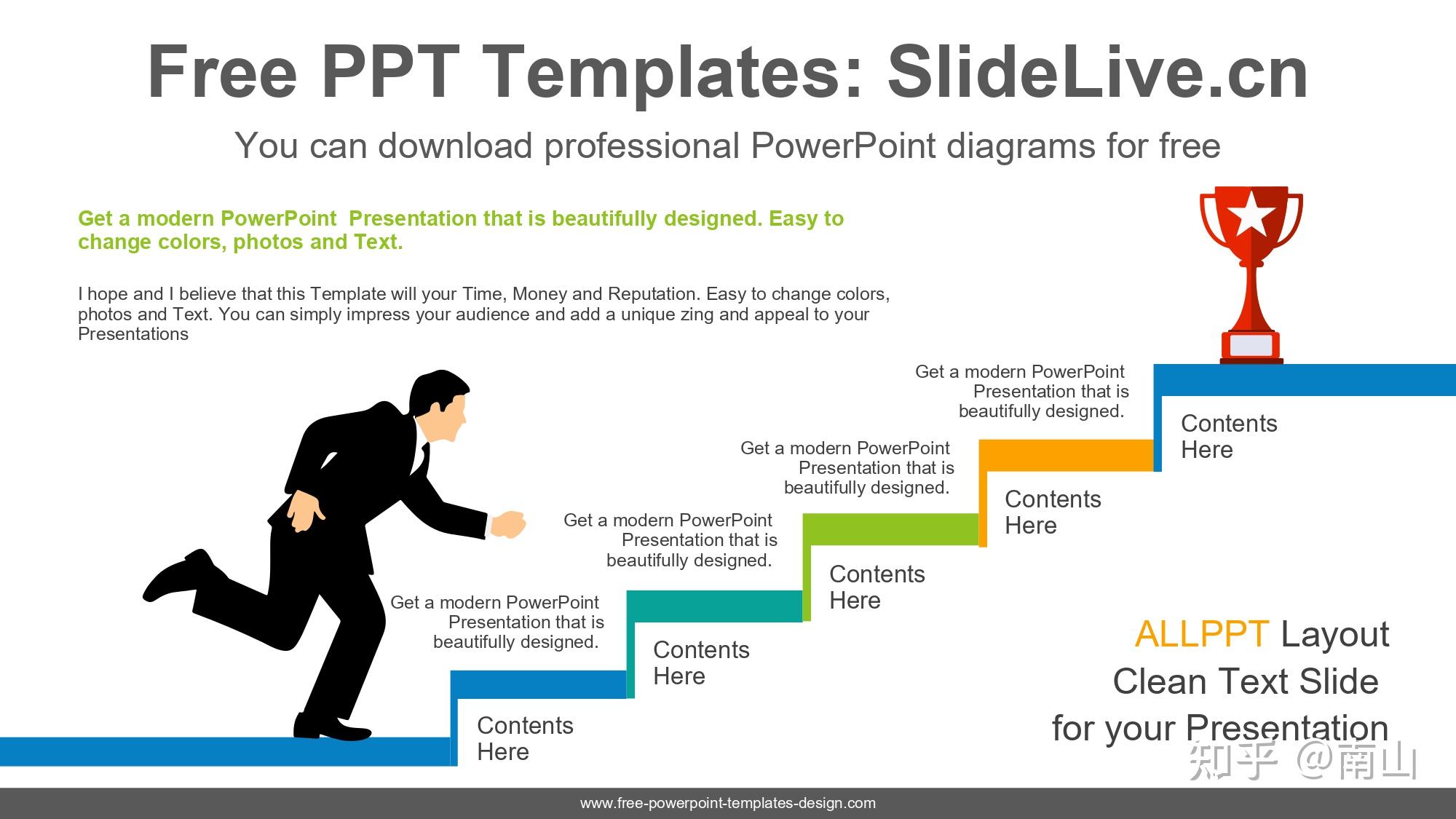 slidelive:提供阶梯类型ppt模板下载