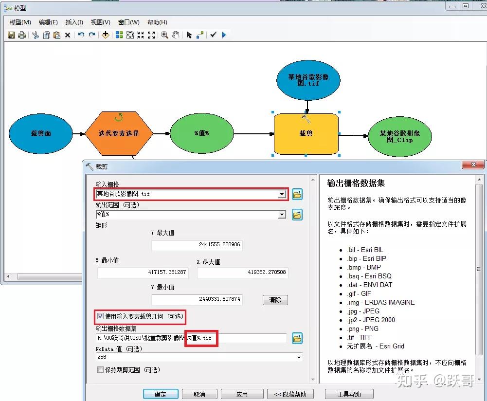 在arcgis中,多个图斑批量分割影像图的方法