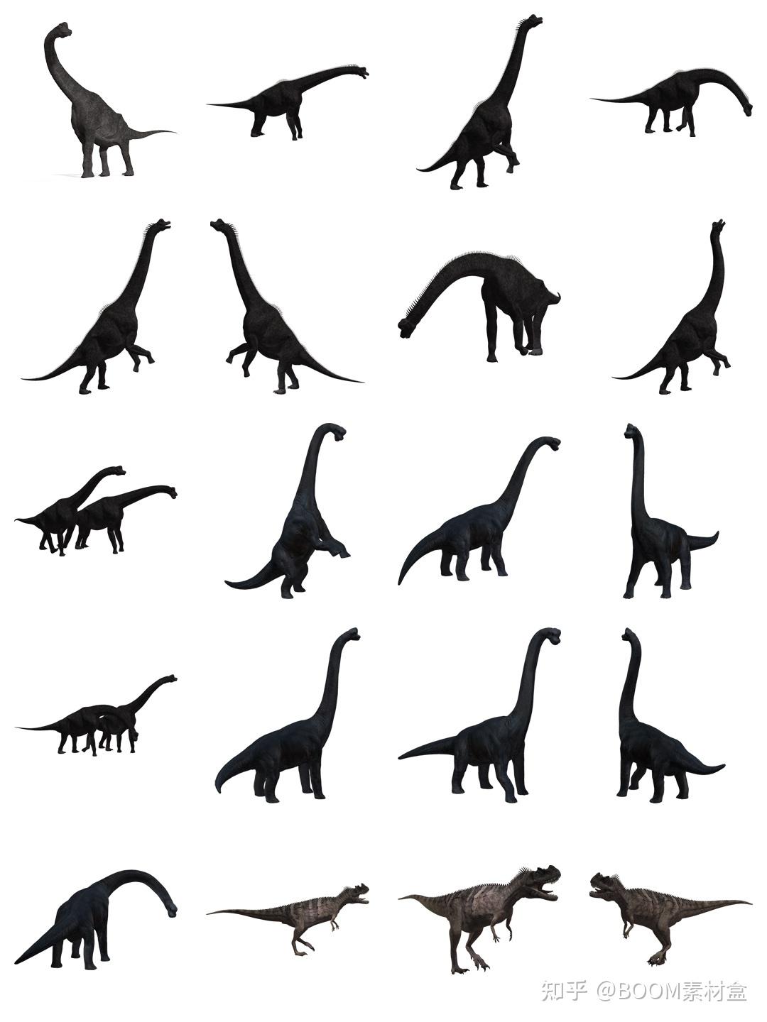 素材分享丨远古恐龙霸王龙png透明背景免抠图素材图片高清大图ps后期