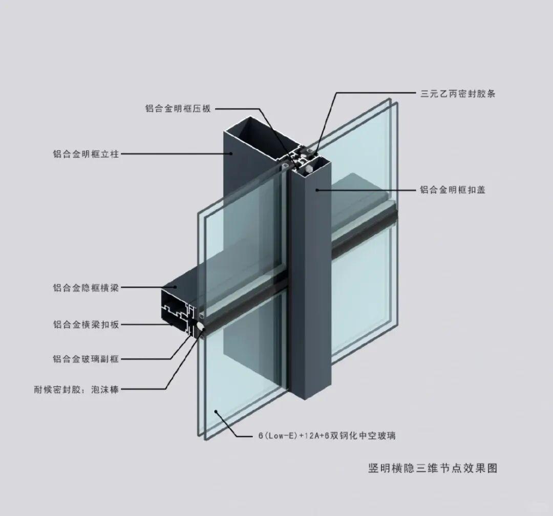 幕墙三维节点图解｜35个常见节点分享 - 知乎