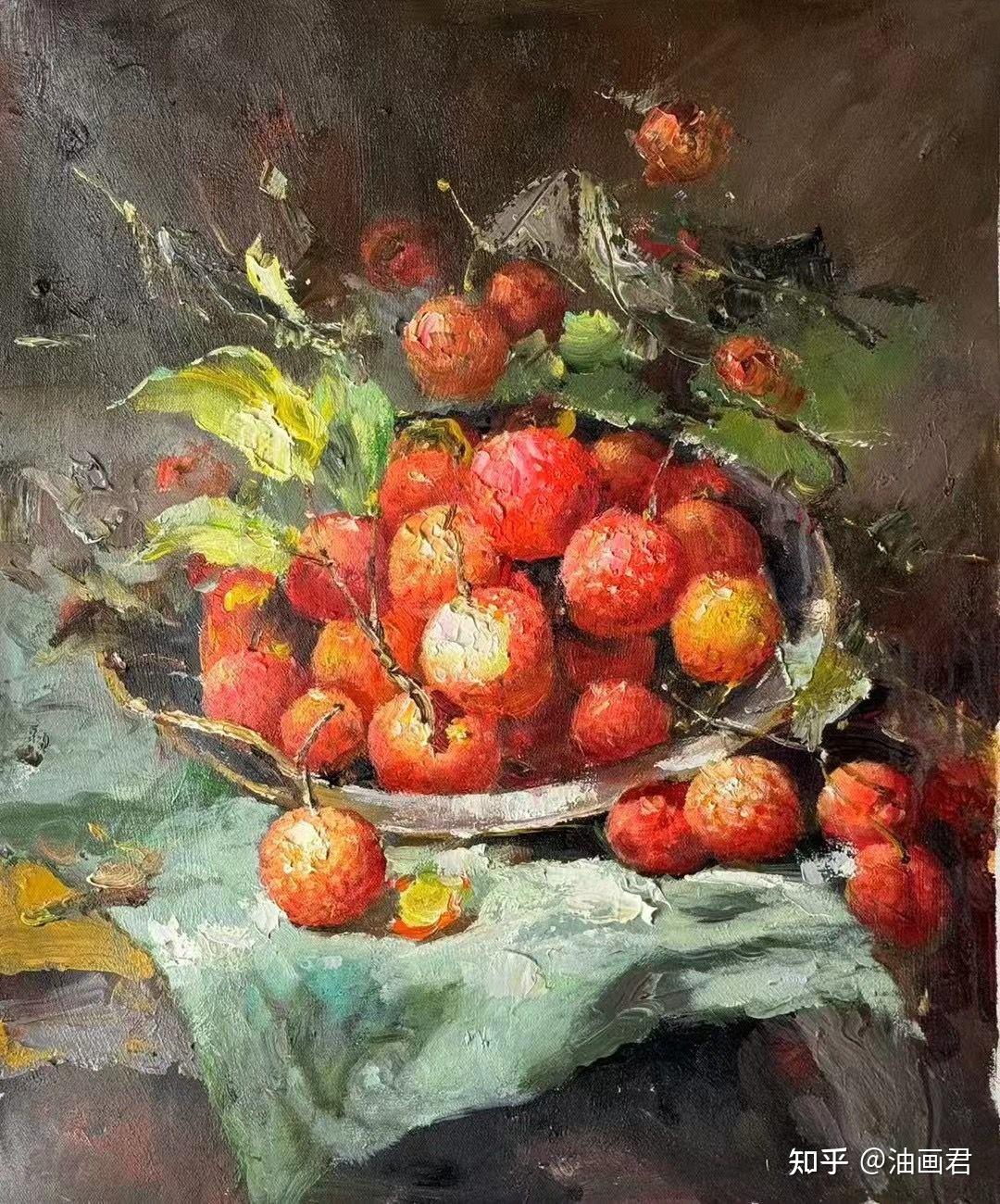 探寻林青老师印象静物油画，看荔枝如何“跃然纸上” - 知乎