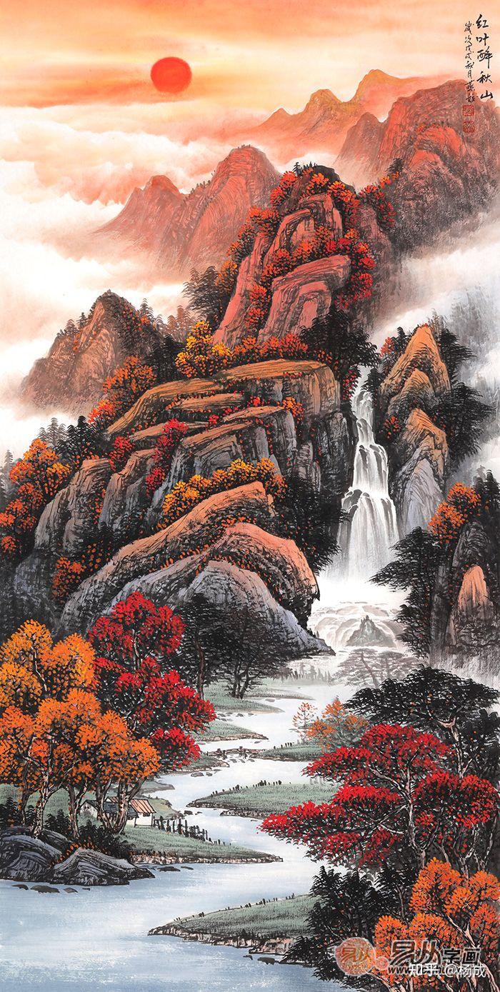 刘燕姣山水画意境深邃具有极强的正能量