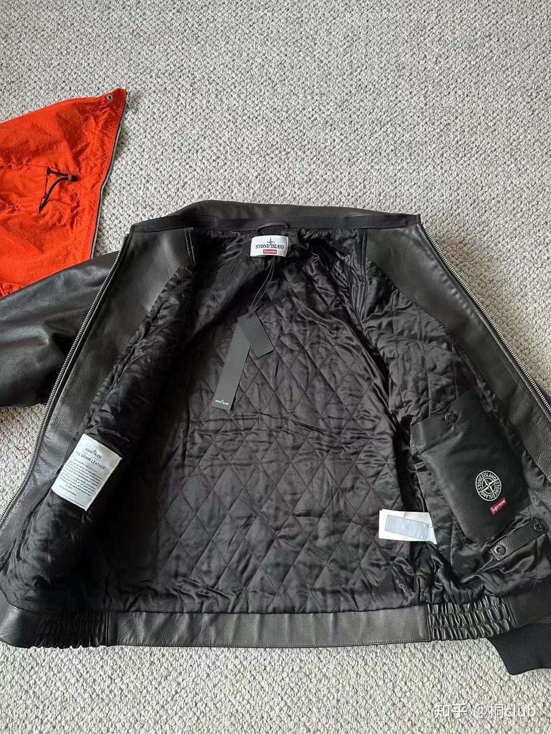 年度超重磅联名石头岛supreme小牛皮皮衣非常top的一件皮衣很有质感
