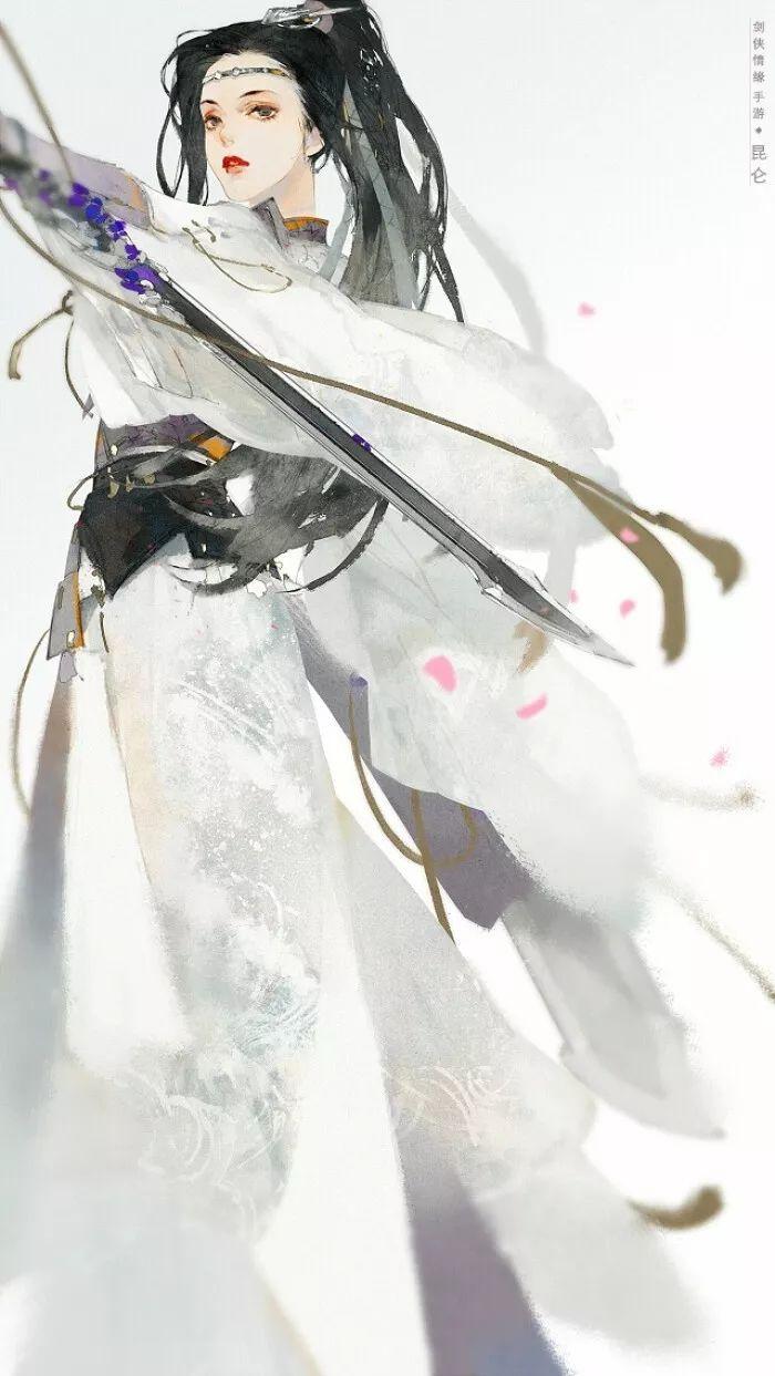 古风女侠壁纸手中有剑便握剑前行手中无剑便忘剑前行