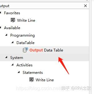【RPA之家转载】uipath 使用output data table输出DataTabel数据 - 知乎