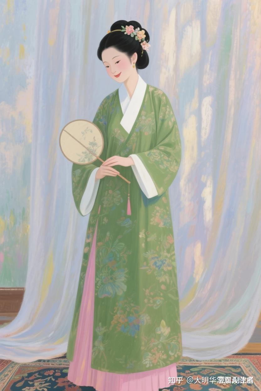 【战后大明】大明帝国的传统汉服女服设想——“袍裙”(架空世界,纯属虚构) - 知乎