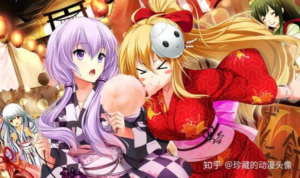 二次元卡通闺蜜头像 动漫闺蜜头像一左一右 可爱到爆的闺蜜头像动漫