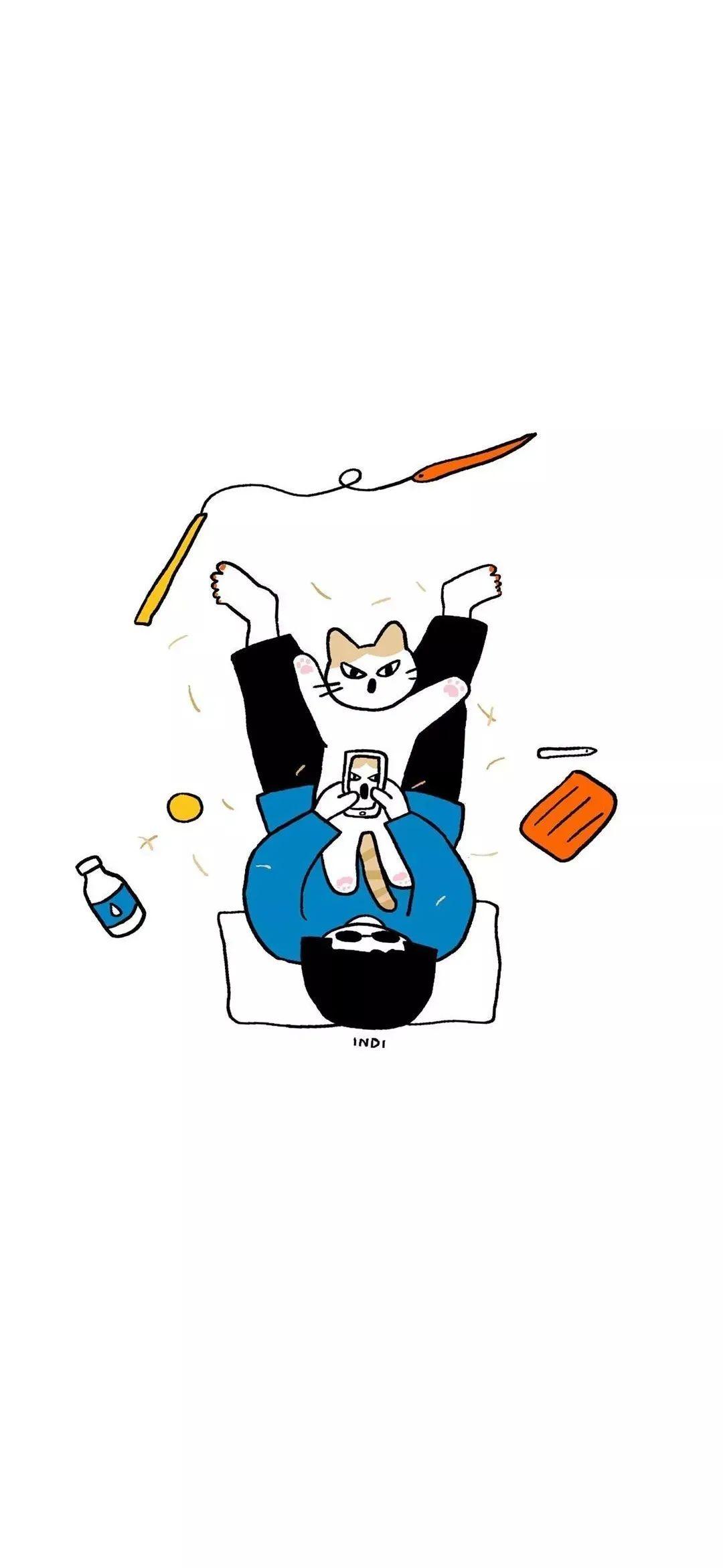 壁纸精选简笔画手机壁纸