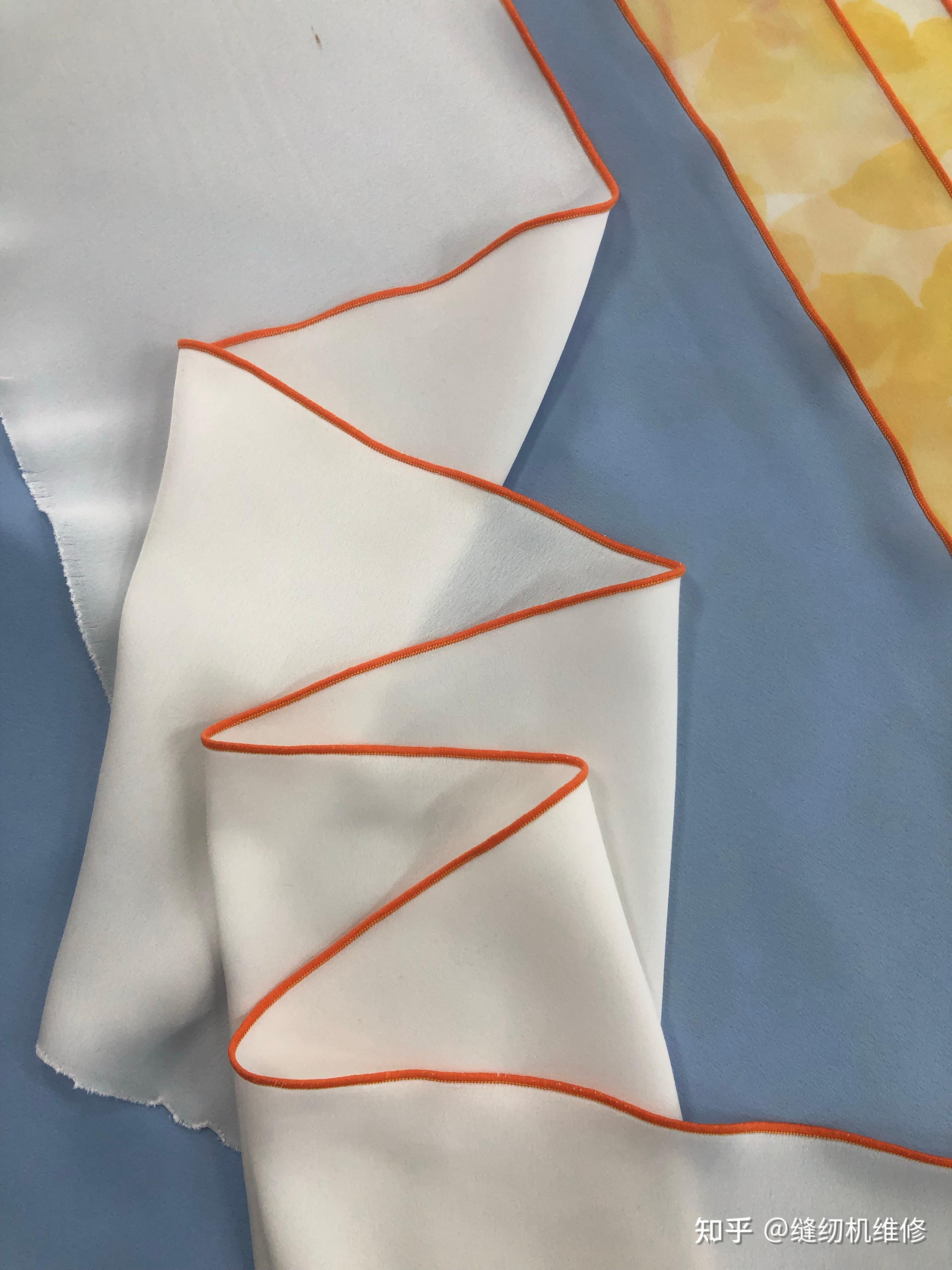 直丝斜丝和横丝效果将有所不同,并不是所有面料都适合密拷工艺