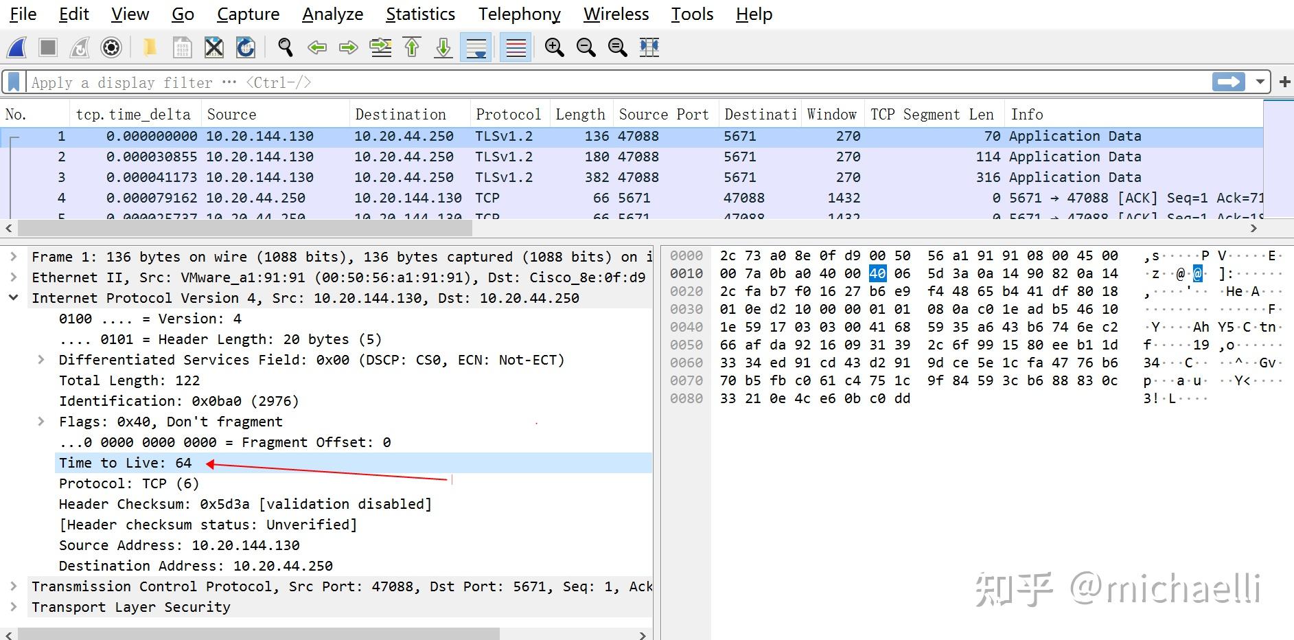  ip packet ttl tcp segment msl 