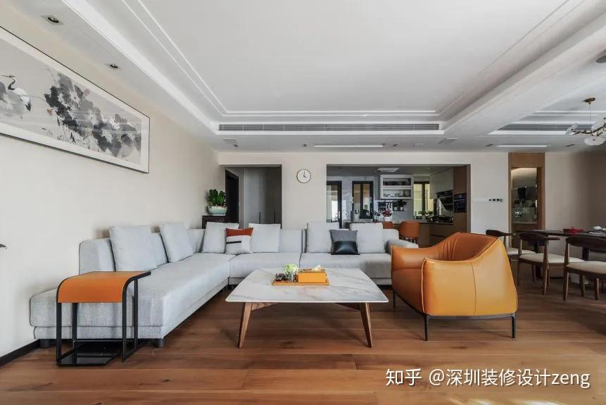 深圳装修设计 150㎡现代简约结合了新中式风格 推荐天鹅堡业主 - 知乎