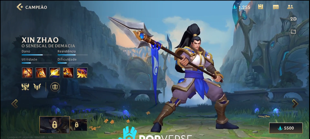 英雄联盟手游全英雄皮肤展示,赵信超酷,贾克斯钓鱼!