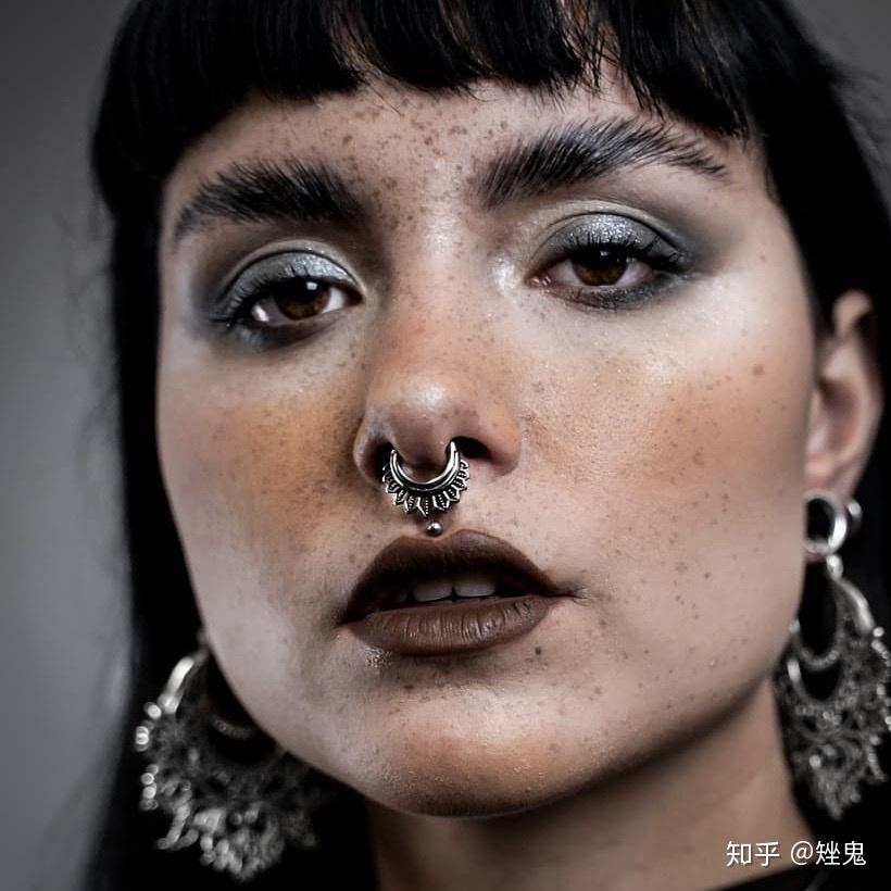 视频图片搬运鼻中隔穿刺septumpiercing