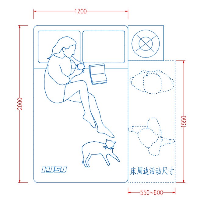 床的三视图和尺寸图片图片