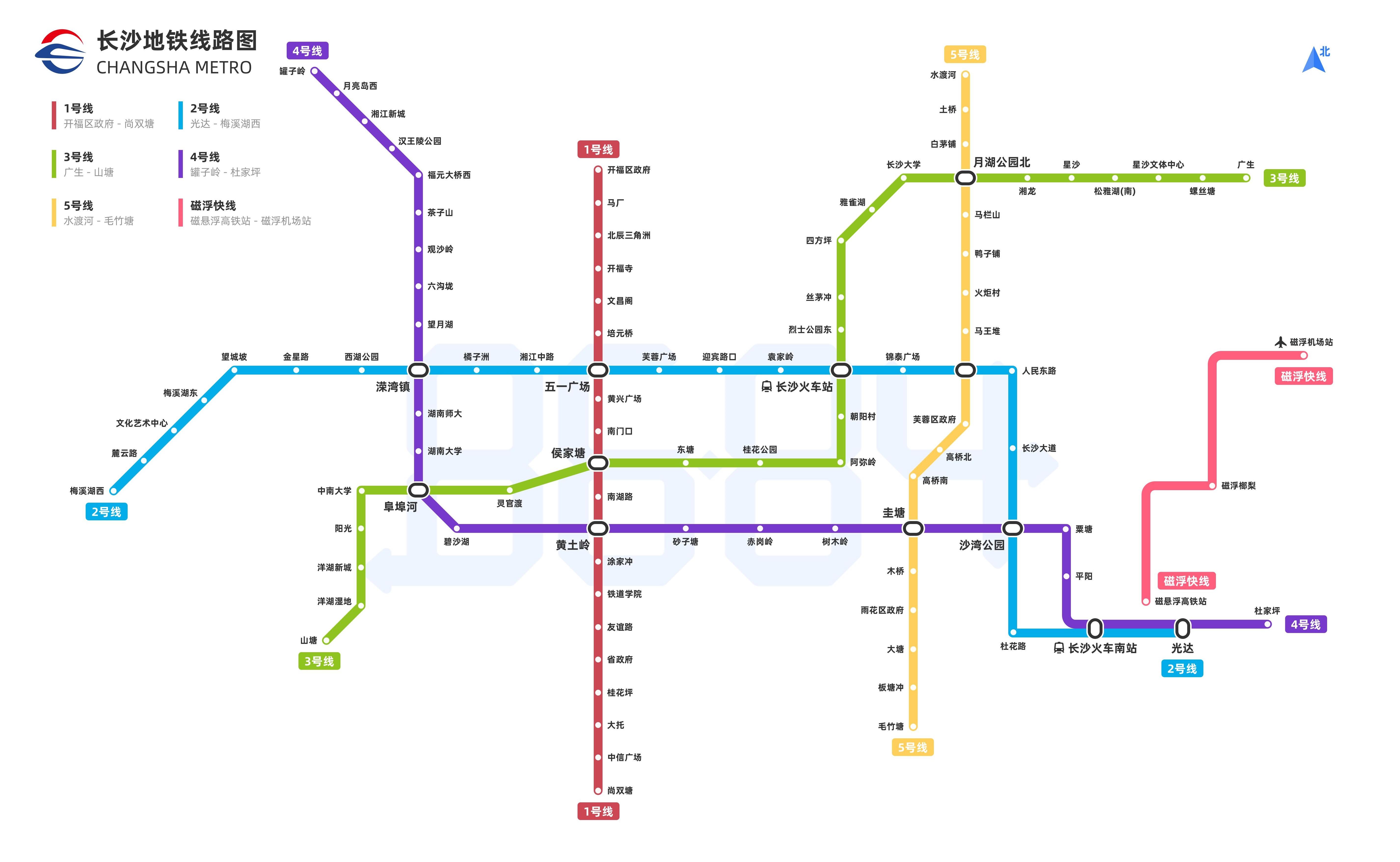 长沙地铁线的线路图图片