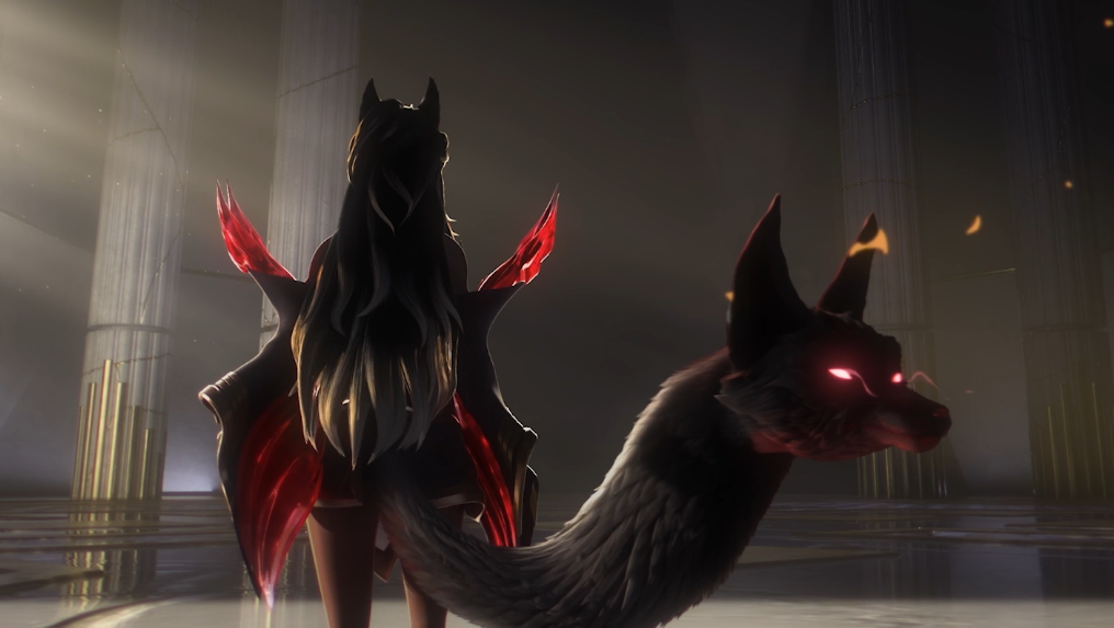 faker名人堂阿狸皮肤曝光,三个形态一尾变九尾!