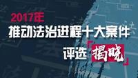 2017年推动法治进程十大案件评选揭晓