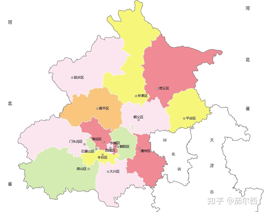 北京市行政区划辖区图片