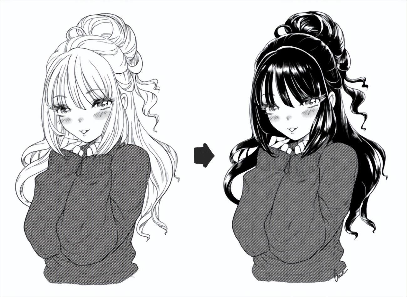 1,画画头发的指南和提示