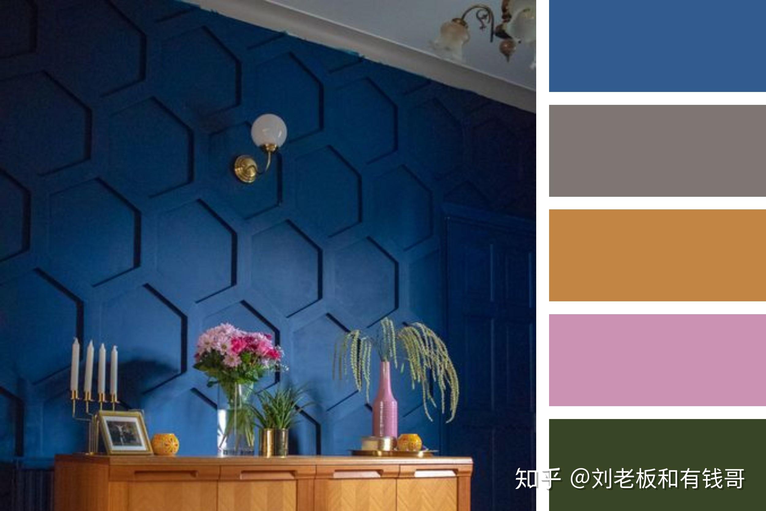 新手装修房子,选蓝色墙面,用这些配色更高级——pantone classic blue