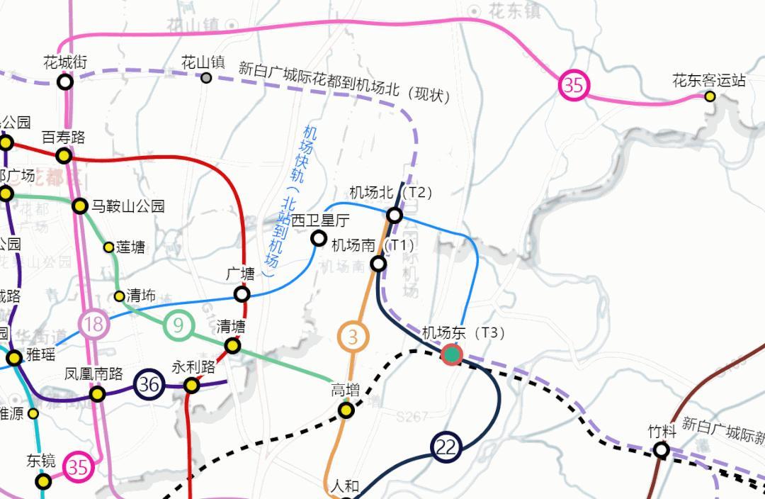 5年内花都新增7地铁含广州1824号线半小时往返中心区