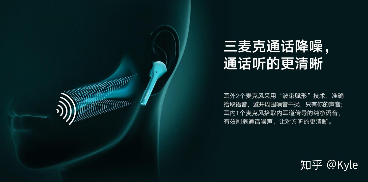 荣耀flypods 3的其中一大卖点为三麦克通话降噪,双只耳机的主,副,降噪