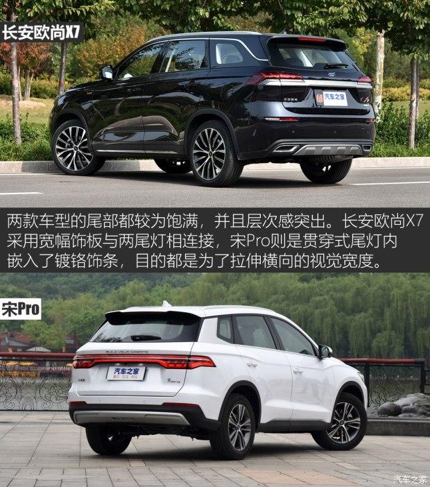 强势双骄之争 长安欧尚x7对比宋pro