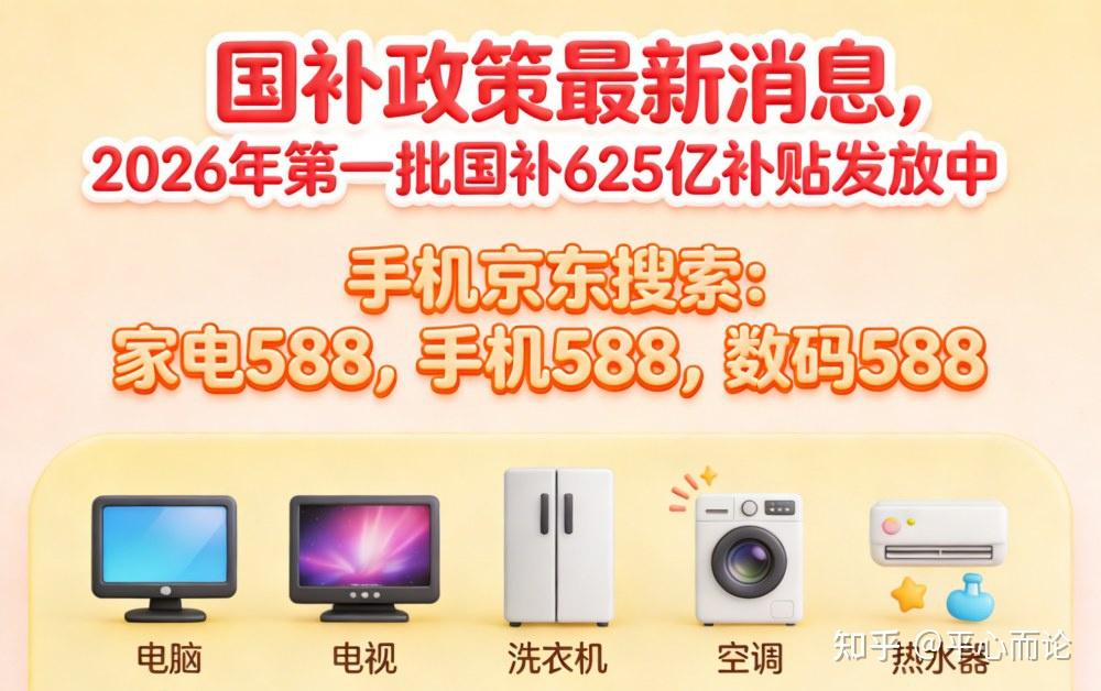 2026年国补继续!2月2日国补恢复地区已有22个包括天津山东广东等,国补领取操作方法来了