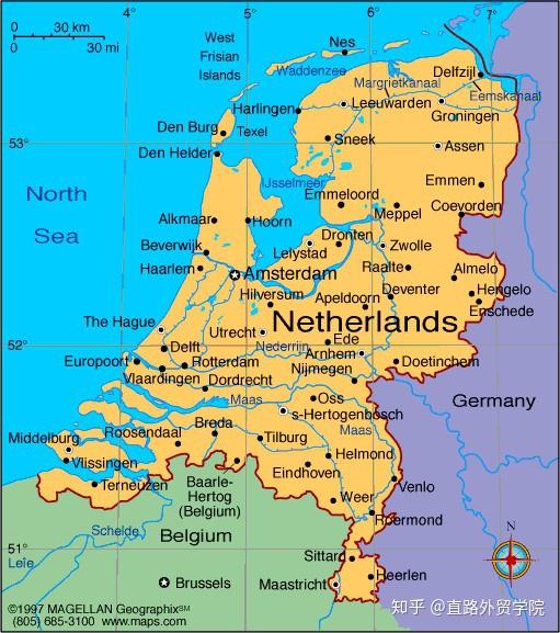 除了位于欧洲西北角的荷兰本土,在美洲加勒比海区还包括3个海外特别
