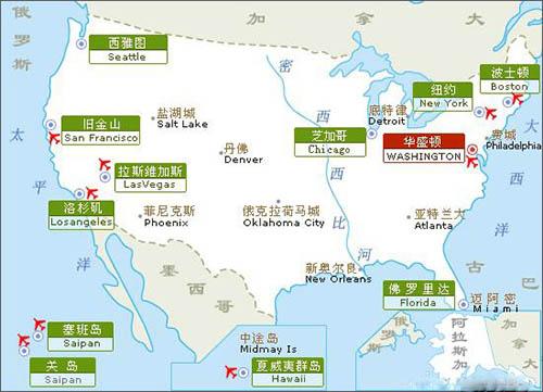 中国到美国美西和美东的海运航线图 知乎 6507