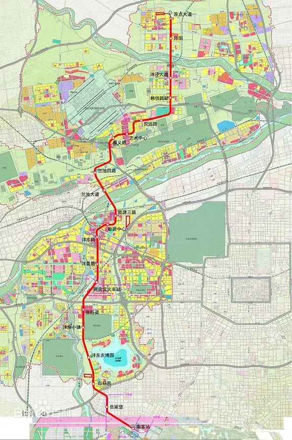 西安地铁16号线为西咸新区南北向主干线,分两期开发,一期工程全部位于