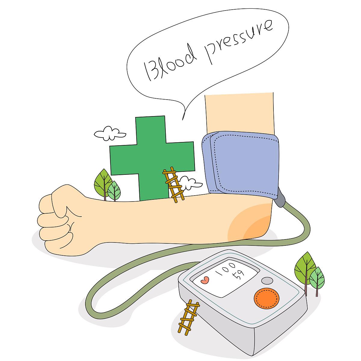 电子血压计卡通图片