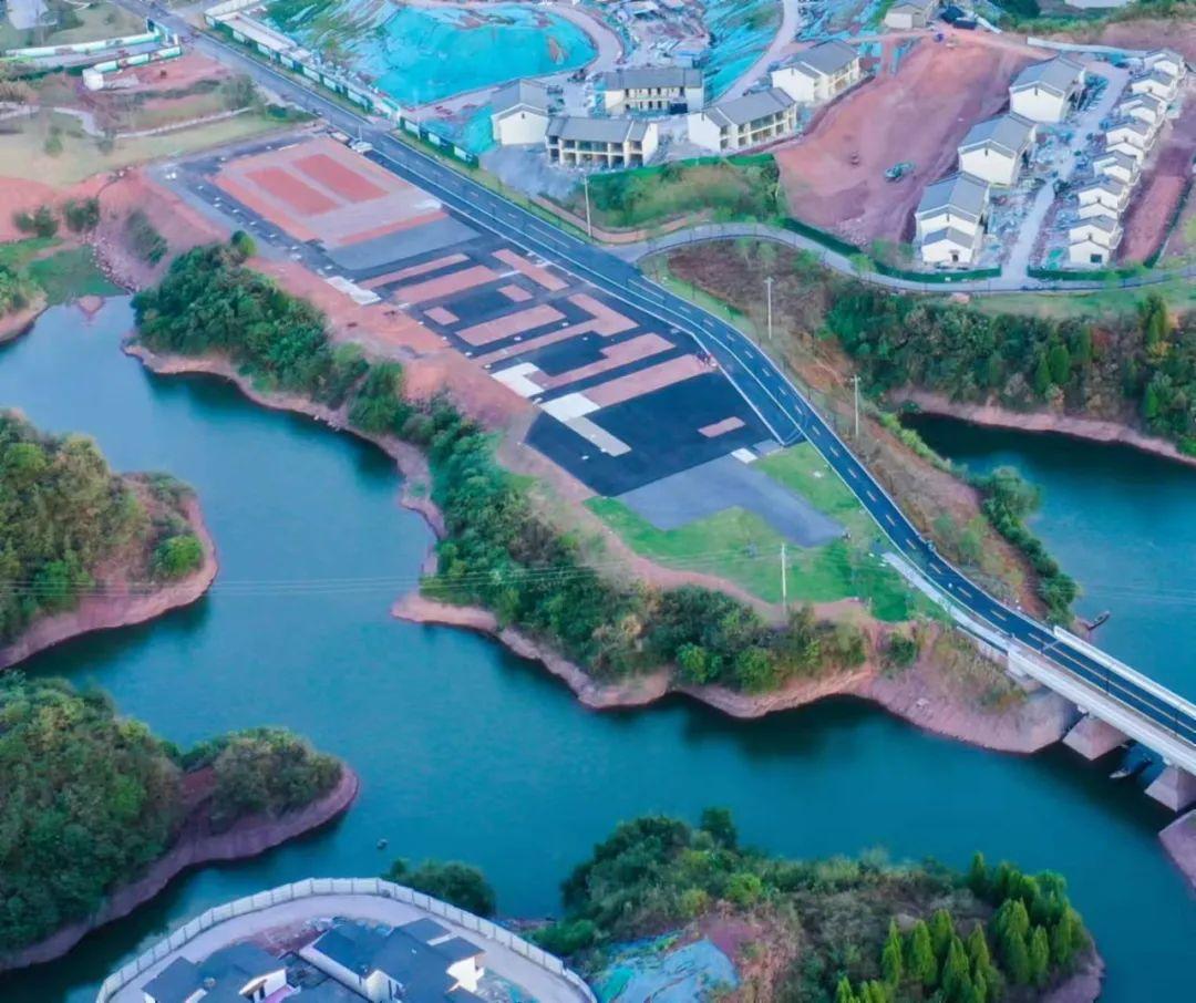 圖片淳安界首體育中心公路自行車賽場位置:千島湖旅遊度假區界首區塊