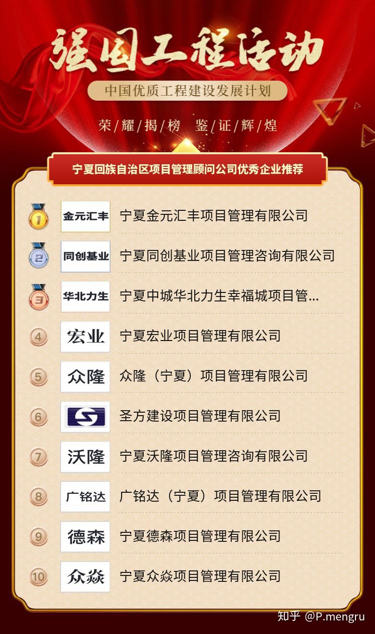 宁夏回族自治区项目管理顾问公司优秀企业推荐
