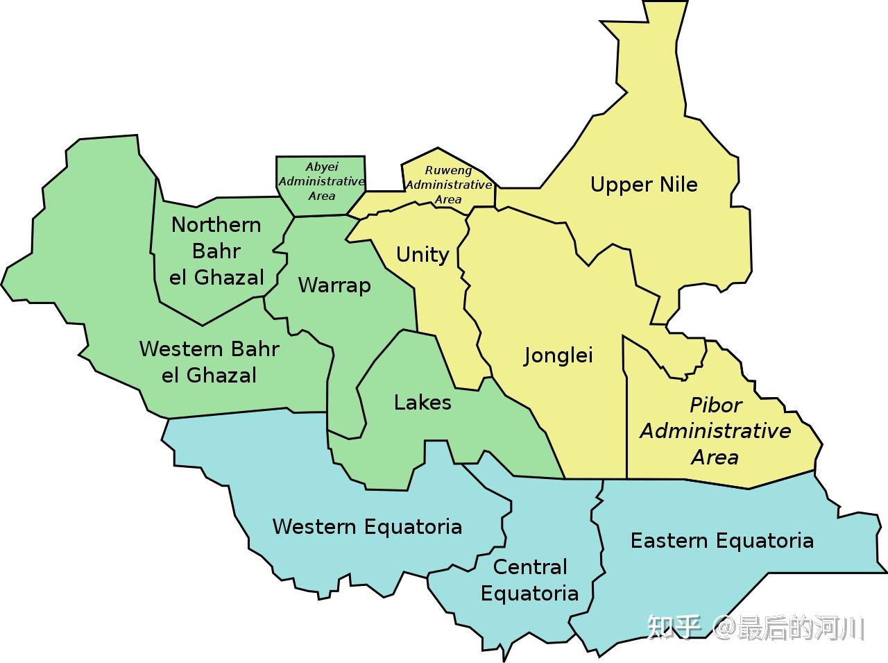 下图为2017~2020年的南苏丹行政区划:67安亚尼亚在游戏中使用该组织