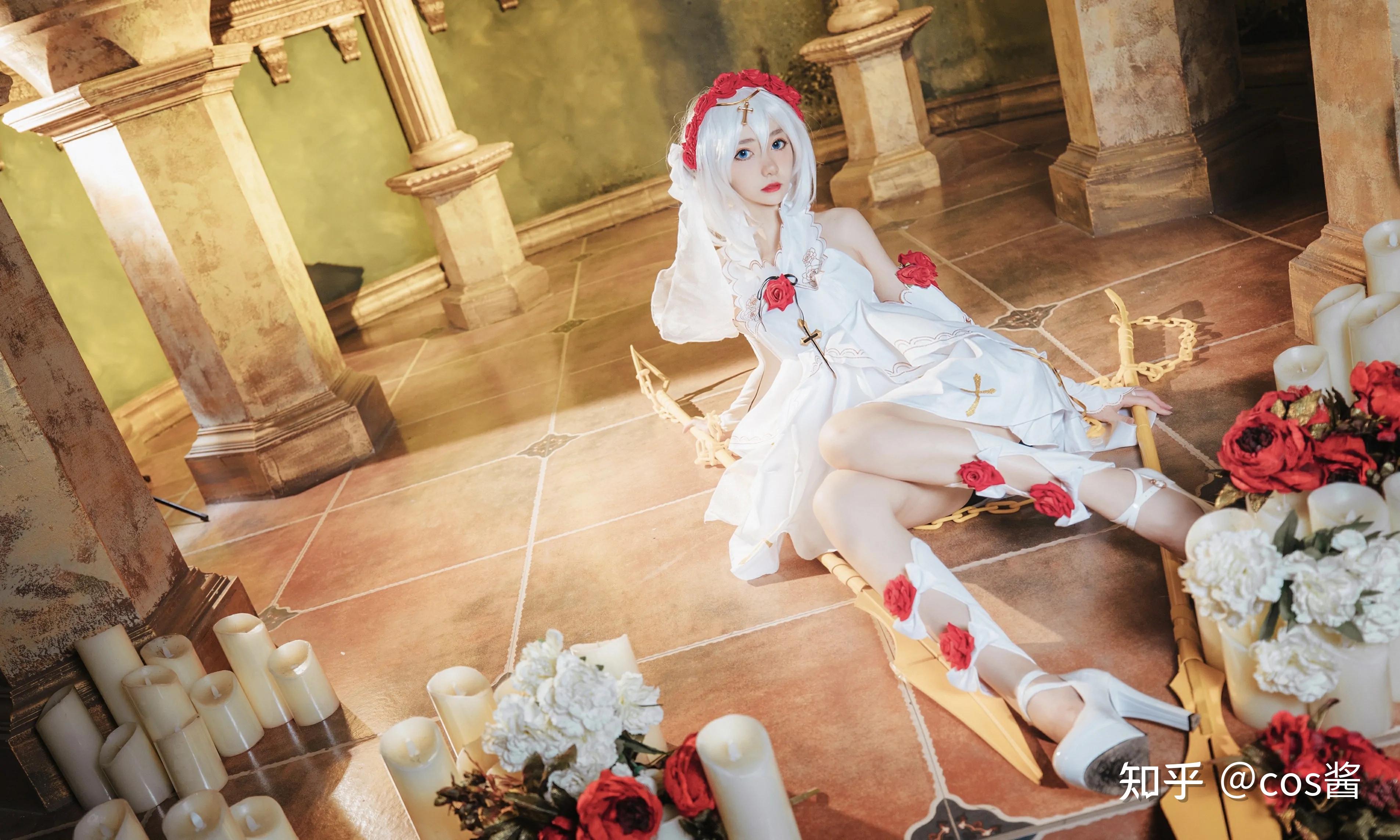 「南桃momoko」图包 – 德丽莎花裳月纱 cosplay美图 cos酱写真套图
