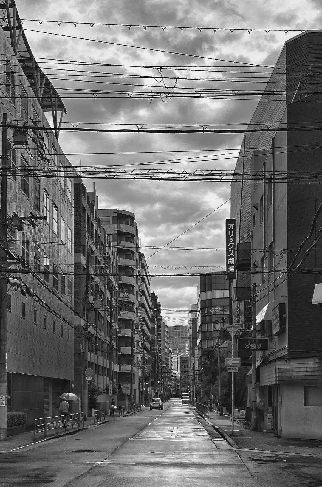 日本行|日本街头黑白摄影 by iphone