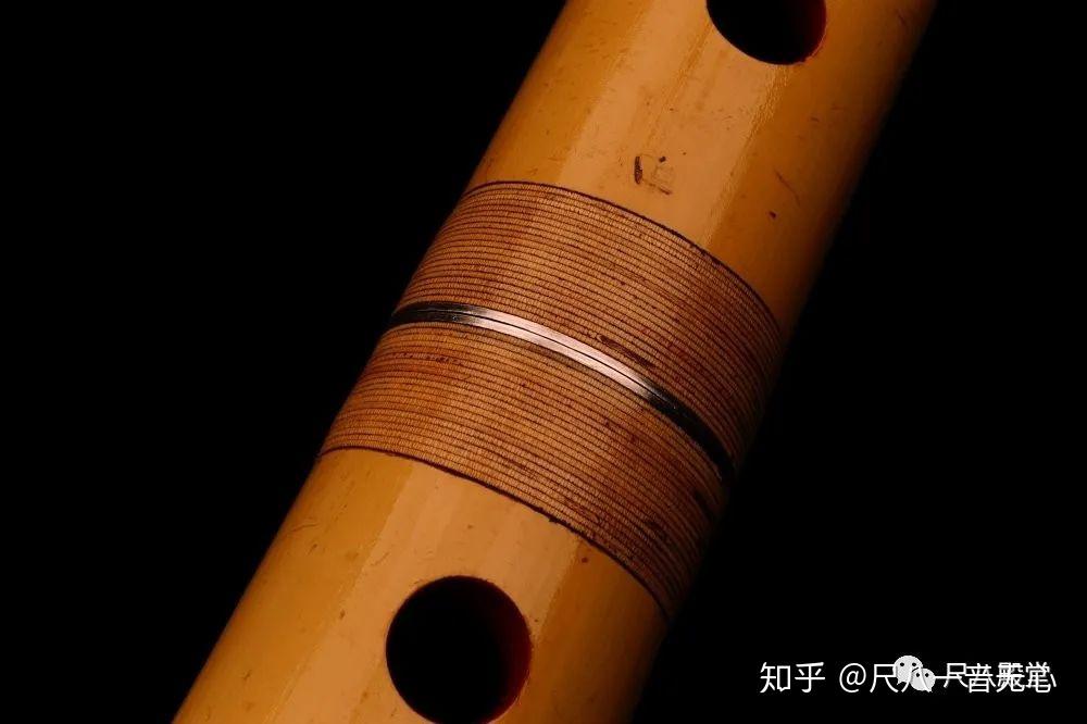 5)琴古流 在銘尺八「竹仙」七孔 銀縁歌口 一尺