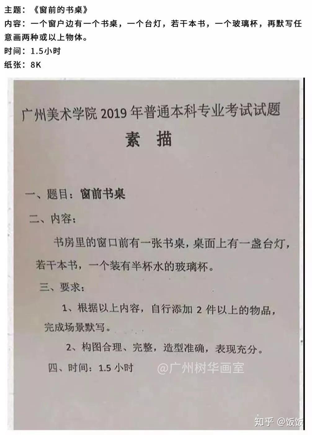 广州美术学院校考试题都考什么内容考多少分才能上广美